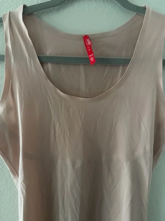 SPANX Women’s Scoop Neck Tank Top - Dusty Rose - Picture 2 of 6